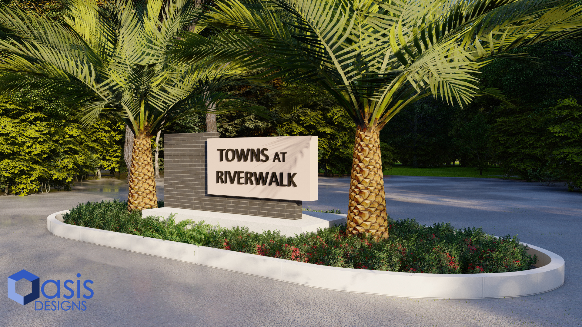 Exterior rendering of a modern home at golden hour