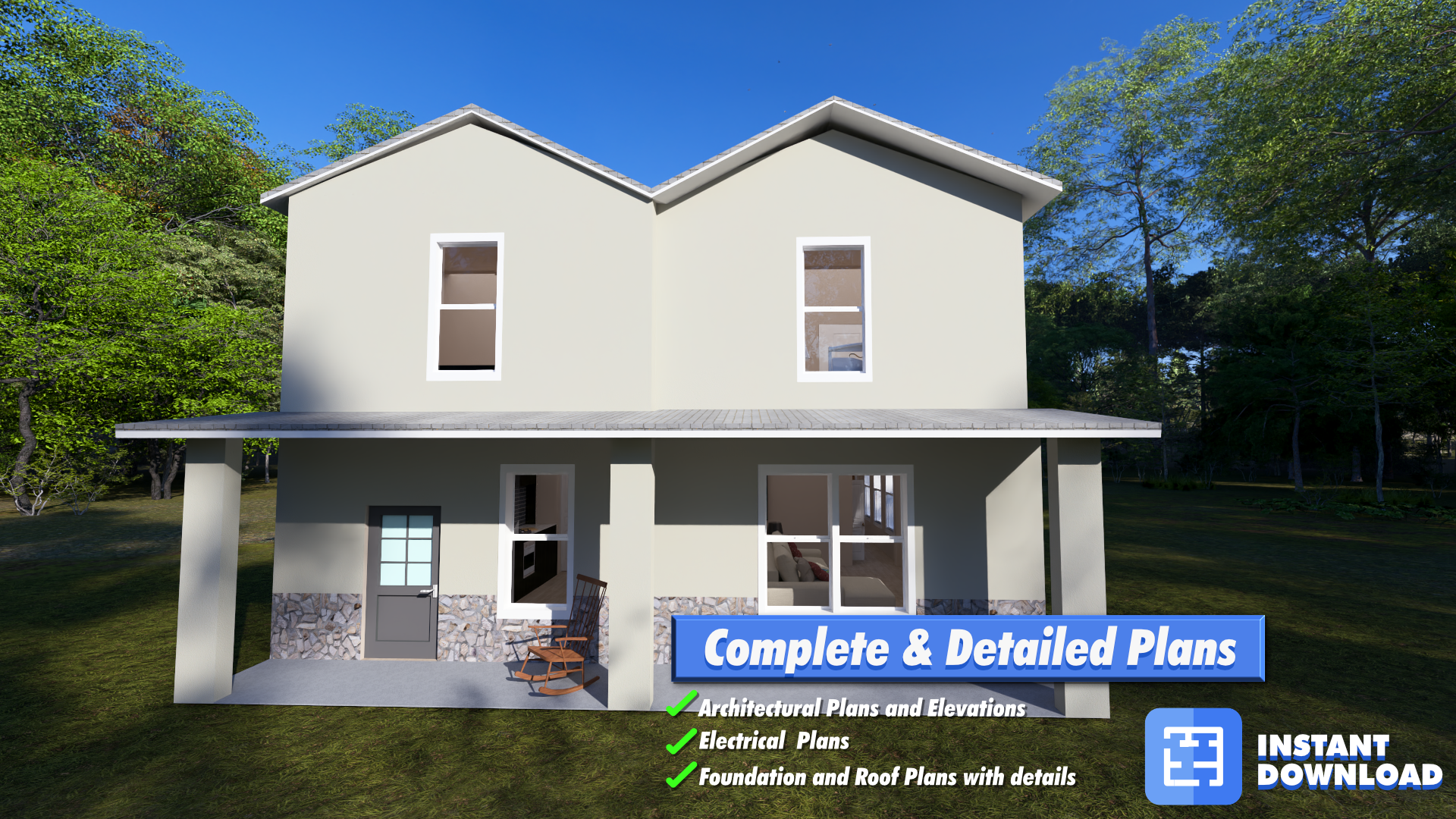Bliss Home Plan plan by Oasis Designs